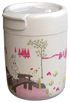 Muumi termosmuki 320 ml valko-pinkki - 1