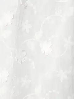 WKLY. naisten lyhythihainen puuvilla brodyyripusero 228W090625 - WHITE - 6