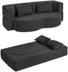 SoBuy sohvasänky musta FST101-SCH - 3