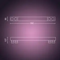 Philips Hue Centris -kattovalaisin neljällä kohdevalolla 40W 2000-6500K 4400LM musta - 2