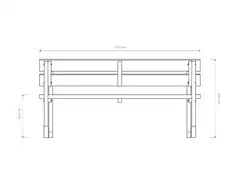 Jämäkkä kalusteryhmä 1700, grafiitin harmaa, 170x170x74cm - 3