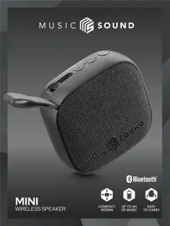 MusicSound Bluetooth kaiutin Mini musta - 3
