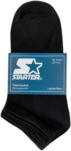 Starter lasten treenisukat 234S250304 3-pack - BLACK - 2