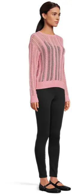 WKLY. naisten palmikkoneulepusero acid wash 213W000154 - Blush pink acid - 4