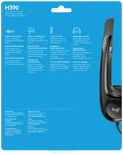 Logitech USB-kuulokemikrofoni H390 - 12