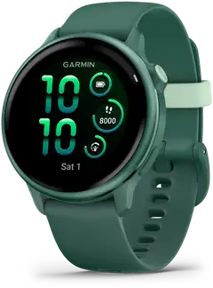 Garmin älykello Vivoactive 6 metallinen jaspiksenvihreä ja jaspiksenvihreä hihna - 1