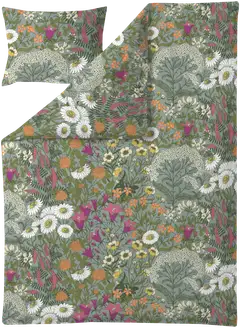 Valilla pussilakanasetti Ahomaa 150x210 cm vihreäpink - 1