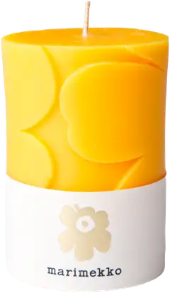 Marimekko Unikko keltainen pöytäkynttilä 1kpl/6,5x10cm - 1