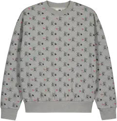 WKLY. naisten collegepusero 213W450510 - Lt. grey mel - 1