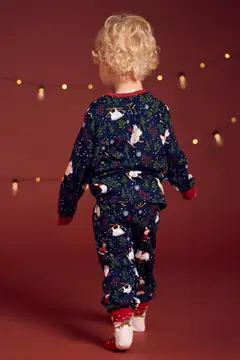 Muumi lasten pyjama Hiihtoretki 593709 - tummansininen - 7
