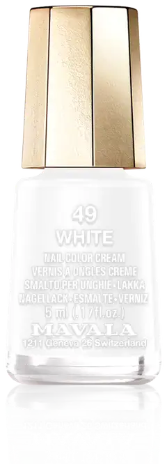 Mavala 5ml Nail Polish 49 White kynsilakka - 1