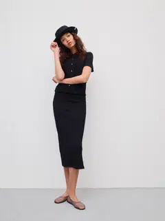 WKLY. naisten kauluspusero 213W090141 - BLACK - 4