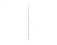 Köynnösritilä, valkoinen, 60x180cm - 2