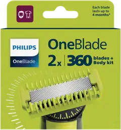 OneBlade vaihtoterät 360 F&B QP624/50 - 9