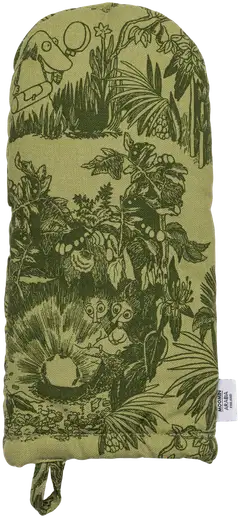 Moomin Arabia Muumi uunikinnas 15x34cm Lumottu metsä vihreä - 1
