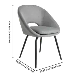 EGLO tuoli Guagua 56x53 cm cm harmaa/musta - 5