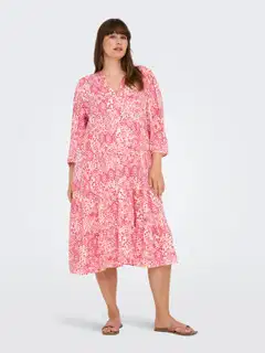 ONLY CARMAKOMA naisten mekko Carmilana - Cloud dancer - 5