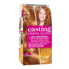 L'Oréal Paris Casting Crème Gloss 834 Caramel Blonde Luonnonvaalea Kuparikulta kevytväri 1kpl - 11