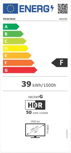 Hisense 40" Smart LED TV 40A4S - 6