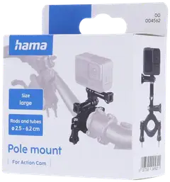 Hama tankokiinnike Large GoPro-kannalla tankoihin halkaisijaltaan 2,5 - 6,2 cm - 4