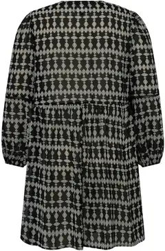 Now Curvy naisten lyhyt tunikamekko 117573, D-mitoitus - Printet - 2