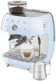 Smeg espressokeitin myllyllä vaaleansininen EGF03PBEU - 7