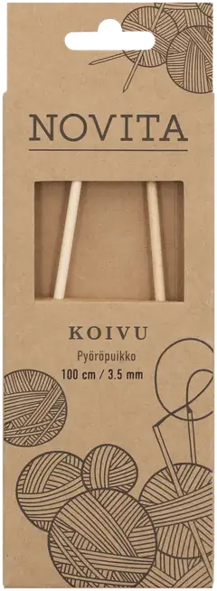 Novita Pyöröpuikko koivu 100 cm 3.5 - 1