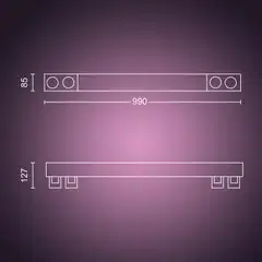 Philips Hue Centris -kattovalaisin neljällä kohdevalolla 40W 2000-6500K 4400LM valkoinen - 2