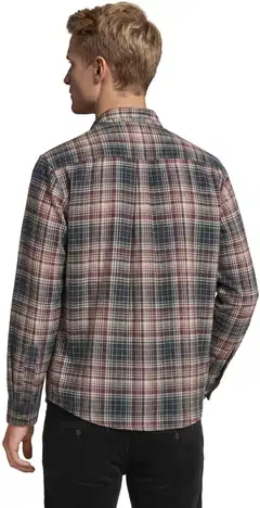 House miesten flanellipaita CYCLO® 194H382604 - Fig/NavyCheck - 3
