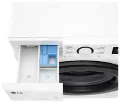 LG edestä täytettävä pyykinpesukone F4Y5EYP6W 11kg valkoinen - 7