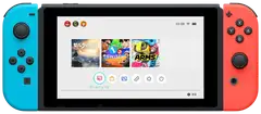 Nintendo Switch konsoli sini/puna Joy-Con ohjaimilla - 1