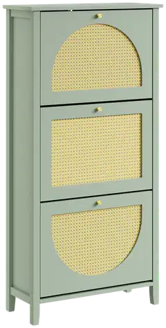 SoBuy kenkäkaappi vihreä FSR222-GR - 1