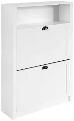 SoBuy kenkäkaappi valkoinen FSR87-W - 1
