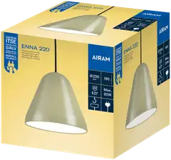 Airam Enna 220 riippuvalaisin E27 vihreä - 2