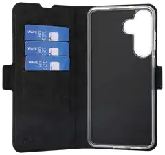 Wave Book Case, Samsung Galaxy S25 FE 5G, Musta - 3