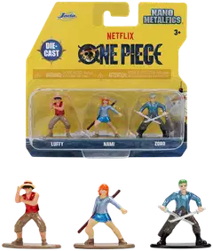 Jada One Piece metalliset (die-cast) keräilyhahmot, 4 cm, 3 kpl/pkt - 1