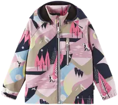 Reima lasten softshell-takki Vantti - Grey Pink - 1