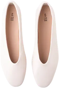 TEX naisten ballerinat I275443 - Off white - 3