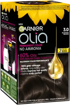 Garnier Olia 3.0 Soft Black kestoväri 174ml - 2