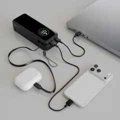 Cellularline Varavirtalähde 65W 20000Mah sisäänkelautuvalla kaapelilla - 4