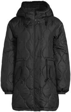 House naisten vanuparkatakki 225H352663 - Black - 2