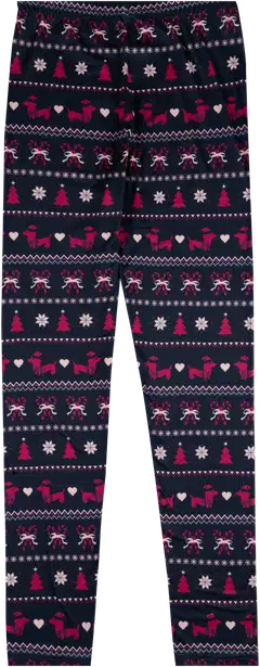 House naisten kuviolliset joululeggingsit 222HX42265 - Blue - 2