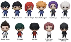 Monogram keräilyhahmo Blue Lock 3D Foam Bag Clip Series 1 - 2