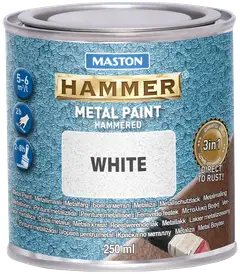 Maston metallimaali Hammer Vasaralakka valkoinen 250 ml - 1