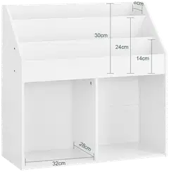 SoBuy lastenhylly valkoinen KMB01-II-W - 3