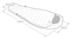 Vaude untuvamakuupussi Rotstein 1250 DWN navy talvikäyttöön - 2