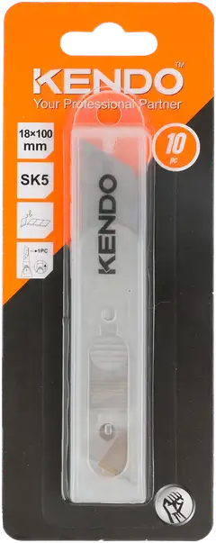 Kendo katkoteräveitsen teräpakkaus 10 kpl 18mm - 1