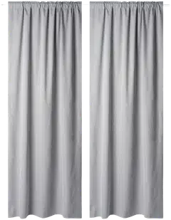 Åhléns Home pimennysverho INES 135x250cm 2 kpl grey - 1