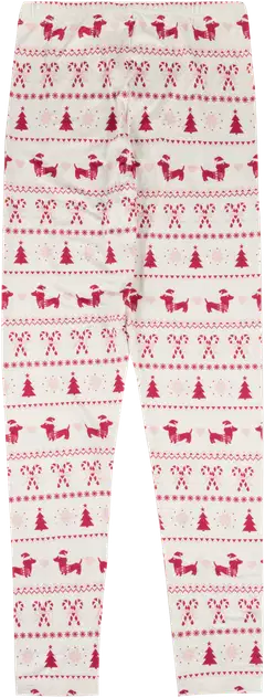 House naisten kuviolliset joululeggingsit 222HX42265 - White - 1