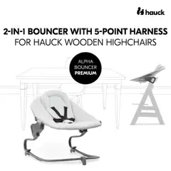 Hauck sitteri Alpha Bouncer Premium vaalean harmaa - 15
